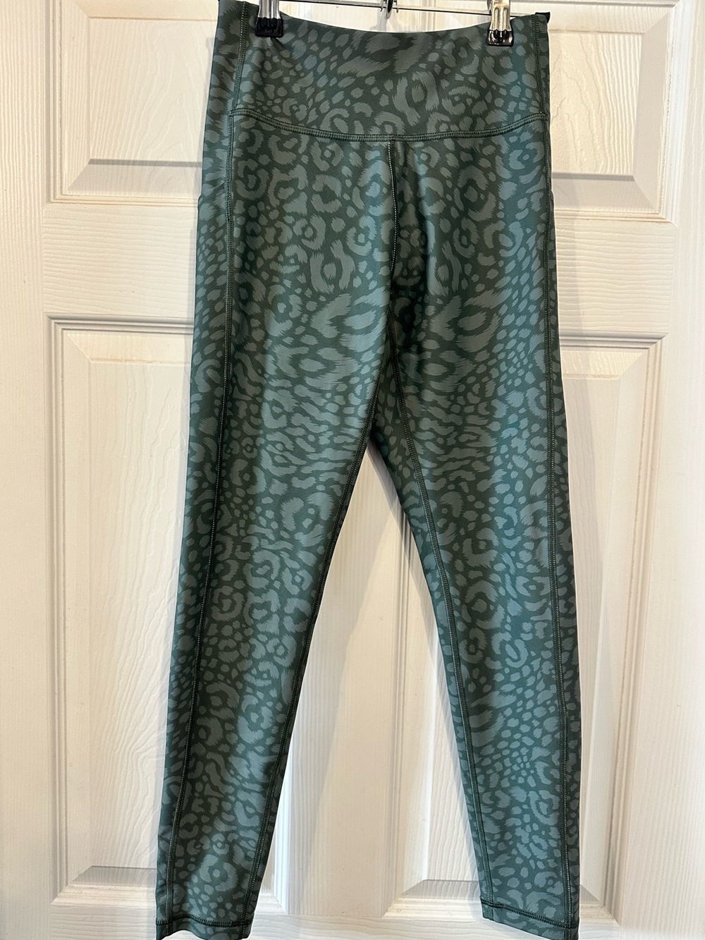 tek gear Dark Green Leopard-Print Active Leggings